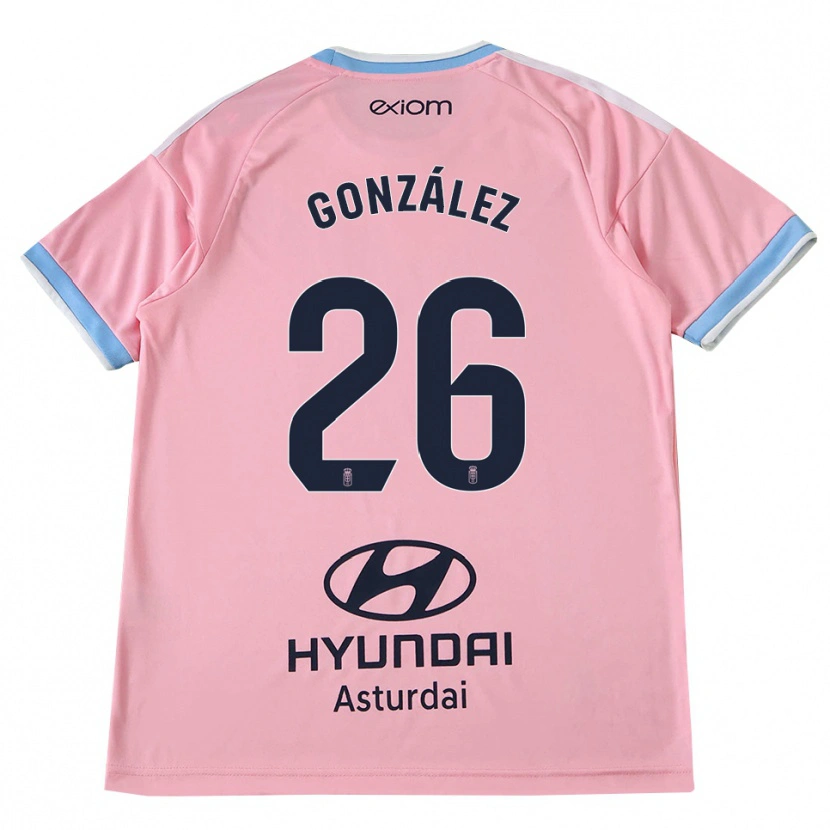 Danxen Damen Miguel González #26 Kornblumenblau Rosa Auswärtstrikot Trikot 2026/27 T-Shirt Schweiz