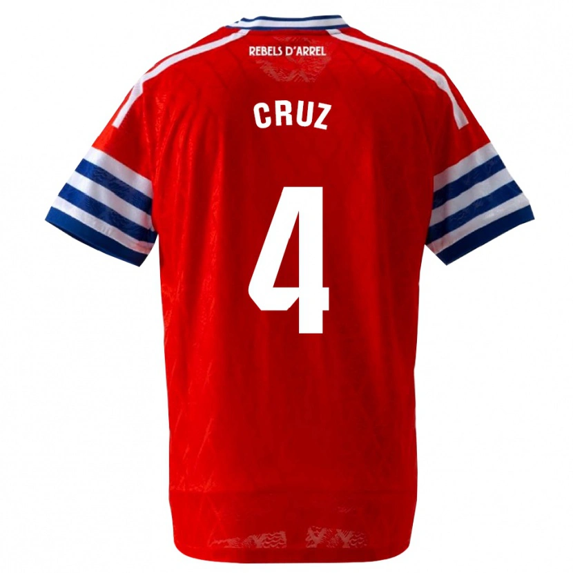 Danxen Damen Ian Cruz #4 Königsblau Rot Auswärtstrikot Trikot 2026/27 T-Shirt Schweiz