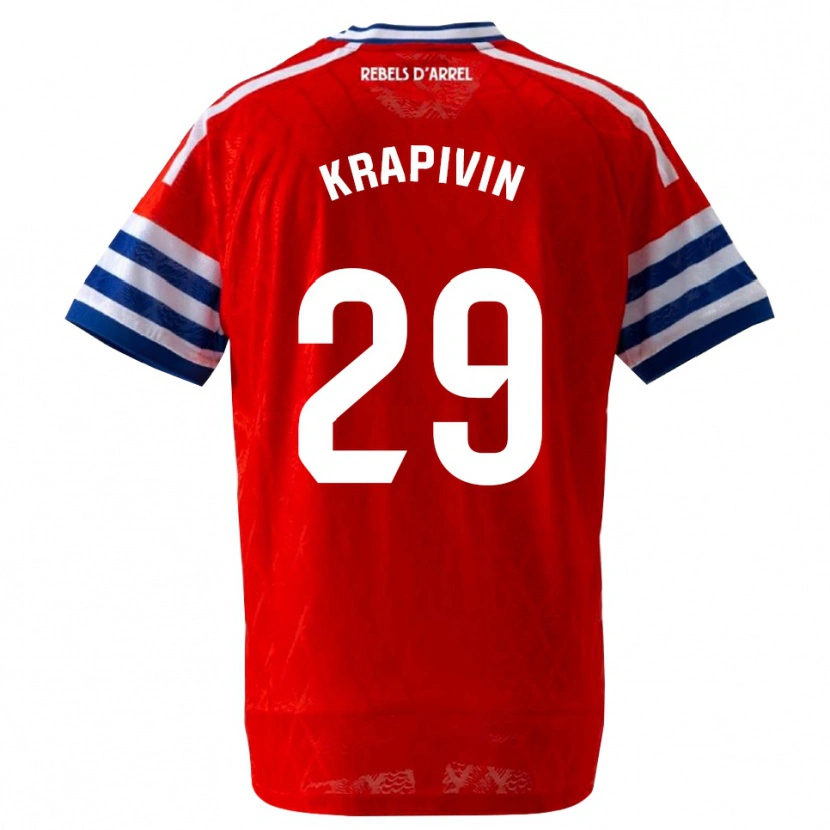 Danxen Damen Yegor Krapivin #29 Königsblau Rot Auswärtstrikot Trikot 2026/27 T-Shirt Schweiz