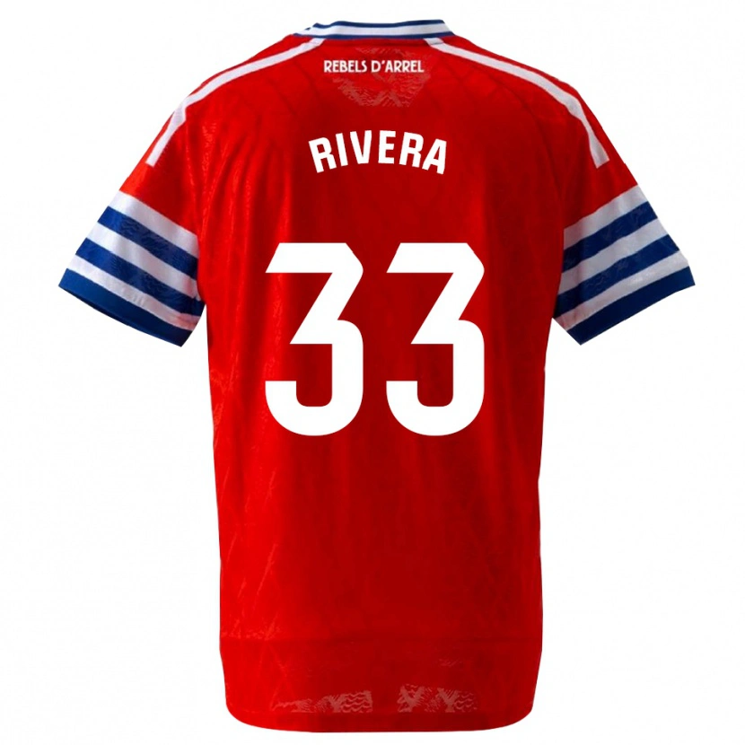 Danxen Damen Pol Rivera #33 Königsblau Rot Auswärtstrikot Trikot 2026/27 T-Shirt Schweiz