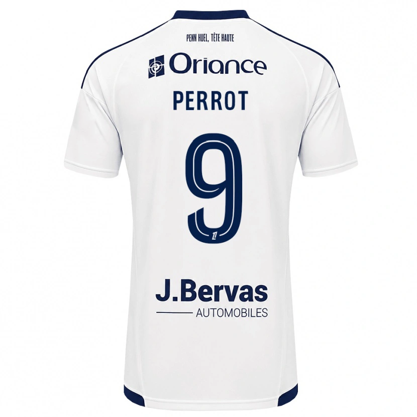 Danxen Damen Maël Perrot #9 Marineweiß Auswärtstrikot Trikot 2026/27 T-Shirt Schweiz