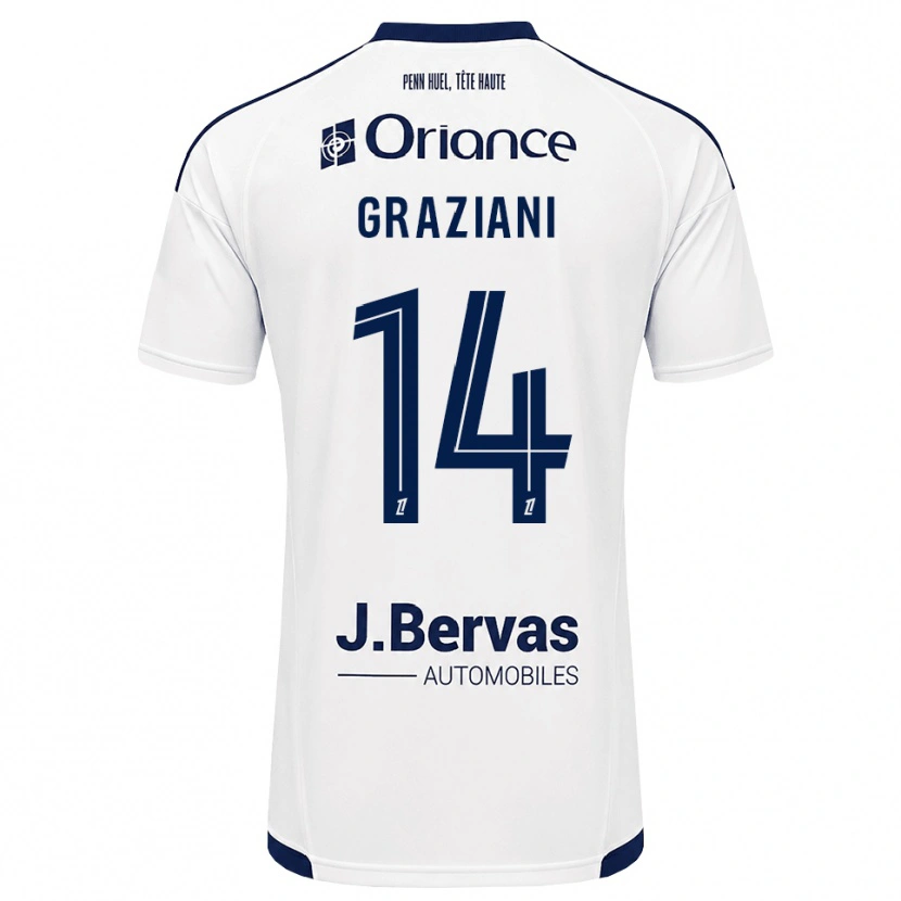 Danxen Damen Kelyan Graziani #14 Marineweiß Auswärtstrikot Trikot 2026/27 T-Shirt Schweiz