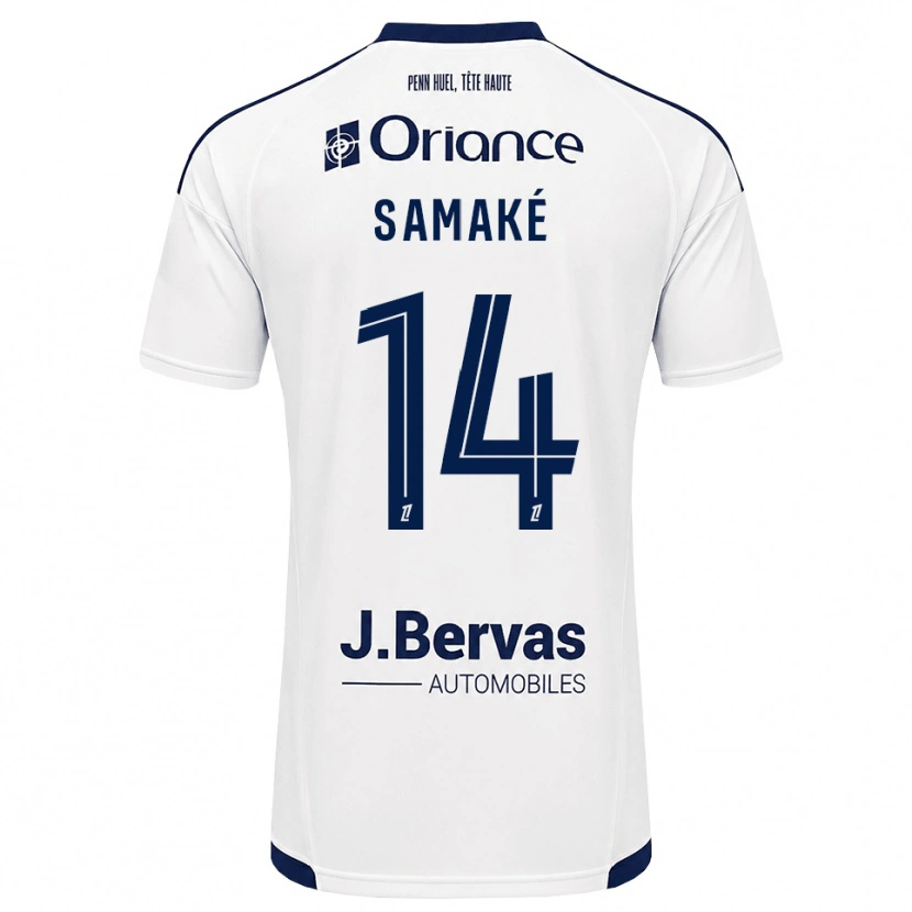 Danxen Damen Abdoul Samaké #14 Marineweiß Auswärtstrikot Trikot 2026/27 T-Shirt Schweiz