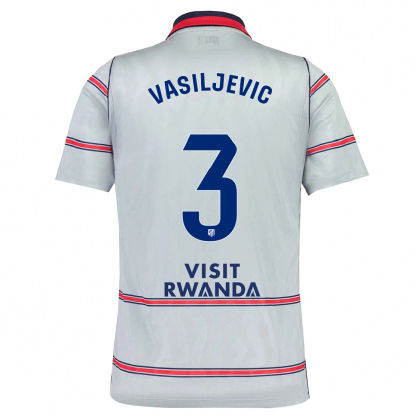 Danxen Damen Ivan Vasiljevic #3 Grau Rot Marineblau Ausweichtrikot Trikot 2026/27 T-Shirt Schweiz