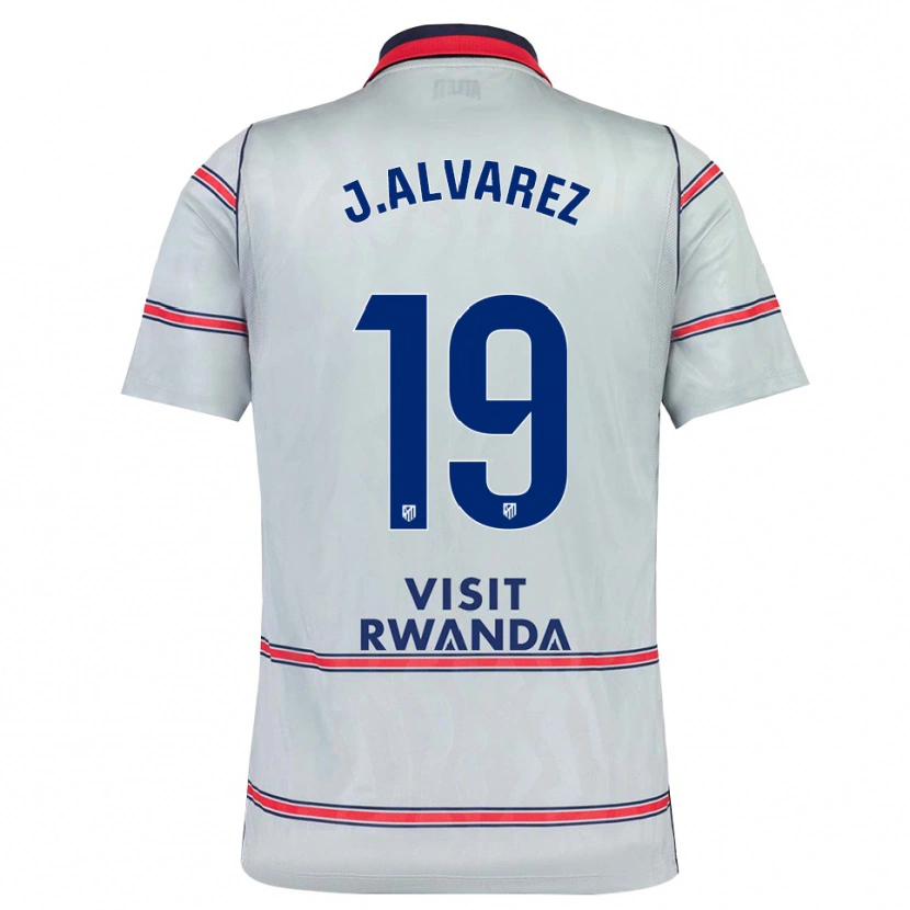 Danxen Damen Julián Alvarez #19 Grau Rot Marineblau Ausweichtrikot Trikot 2026/27 T-Shirt Schweiz