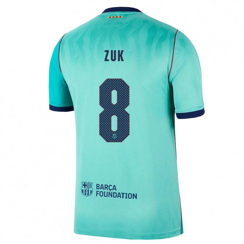 Danxen Damen Michał Żuk #8 Aqua Dunkeltürkis Königsblau Ausweichtrikot Trikot 2026/27 T-Shirt Schweiz