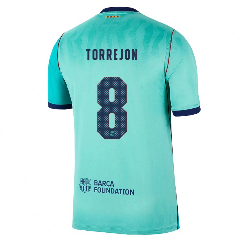 Danxen Damen Marta Torrejon #8 Aqua Dunkeltürkis Königsblau Ausweichtrikot Trikot 2026/27 T-Shirt Schweiz