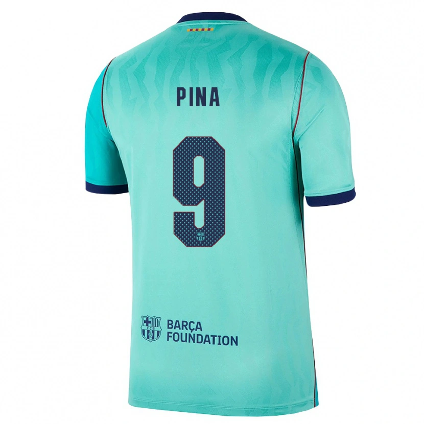 Danxen Damen Claudia Pina #9 Aqua Dunkeltürkis Königsblau Ausweichtrikot Trikot 2026/27 T-Shirt Schweiz