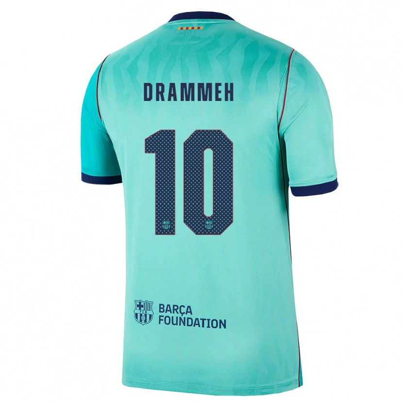 Danxen Damen Alieu Drammeh #10 Aqua Dunkeltürkis Königsblau Ausweichtrikot Trikot 2026/27 T-Shirt Schweiz