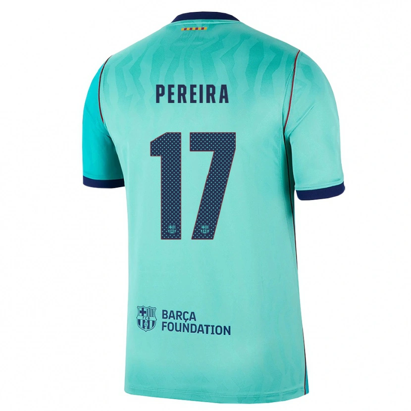 Danxen Damen Andrea Pereira #17 Aqua Dunkeltürkis Königsblau Ausweichtrikot Trikot 2026/27 T-Shirt Schweiz
