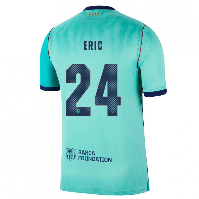Danxen Damen Eric García #24 Aqua Dunkeltürkis Königsblau Ausweichtrikot Trikot 2026/27 T-Shirt Schweiz