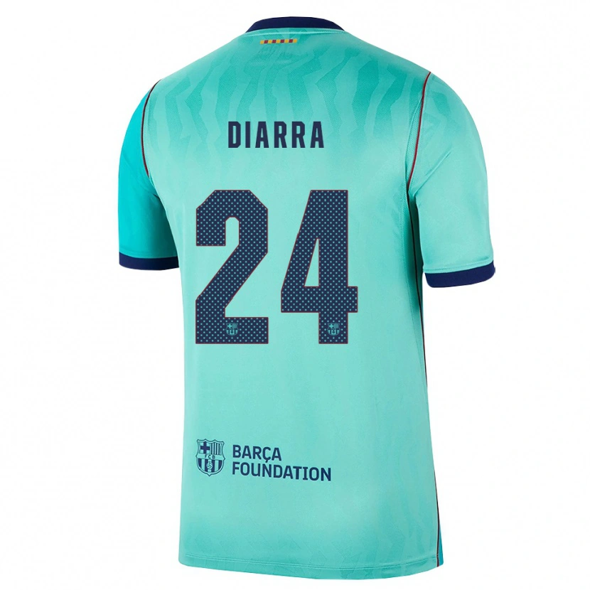 Danxen Damen Ibrahim Diarra #24 Aqua Dunkeltürkis Königsblau Ausweichtrikot Trikot 2026/27 T-Shirt Schweiz