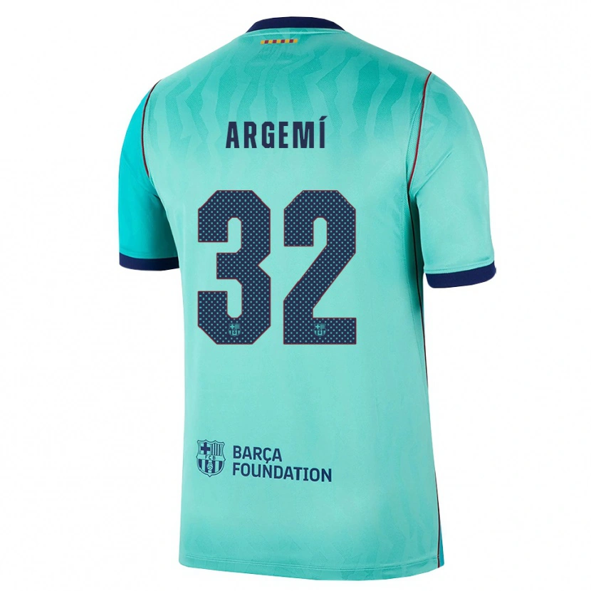 Danxen Damen Adam Argemí #32 Aqua Dunkeltürkis Königsblau Ausweichtrikot Trikot 2026/27 T-Shirt Schweiz