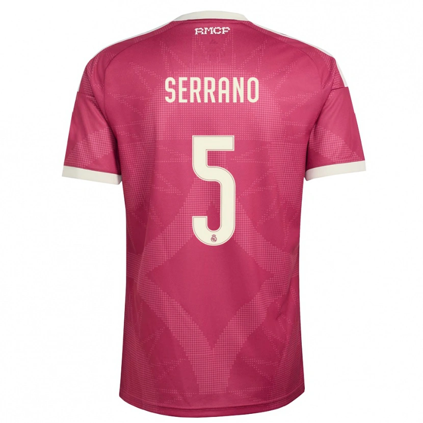 Danxen Damen Manu Serrano #5 Blassviolett Rot Weiß Ausweichtrikot Trikot 2026/27 T-Shirt Schweiz