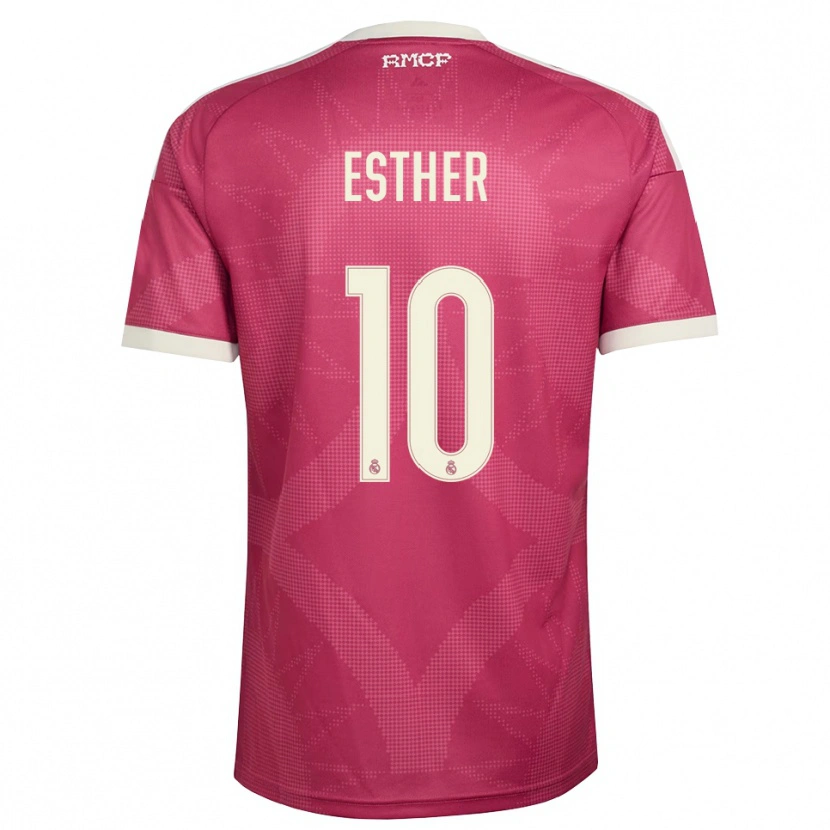 Danxen Damen Esther Gonzalez #10 Blassviolett Rot Weiß Ausweichtrikot Trikot 2026/27 T-Shirt Schweiz