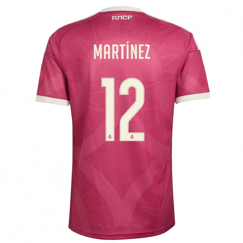 Danxen Damen Rubén Martínez #12 Blassviolett Rot Weiß Ausweichtrikot Trikot 2026/27 T-Shirt Schweiz