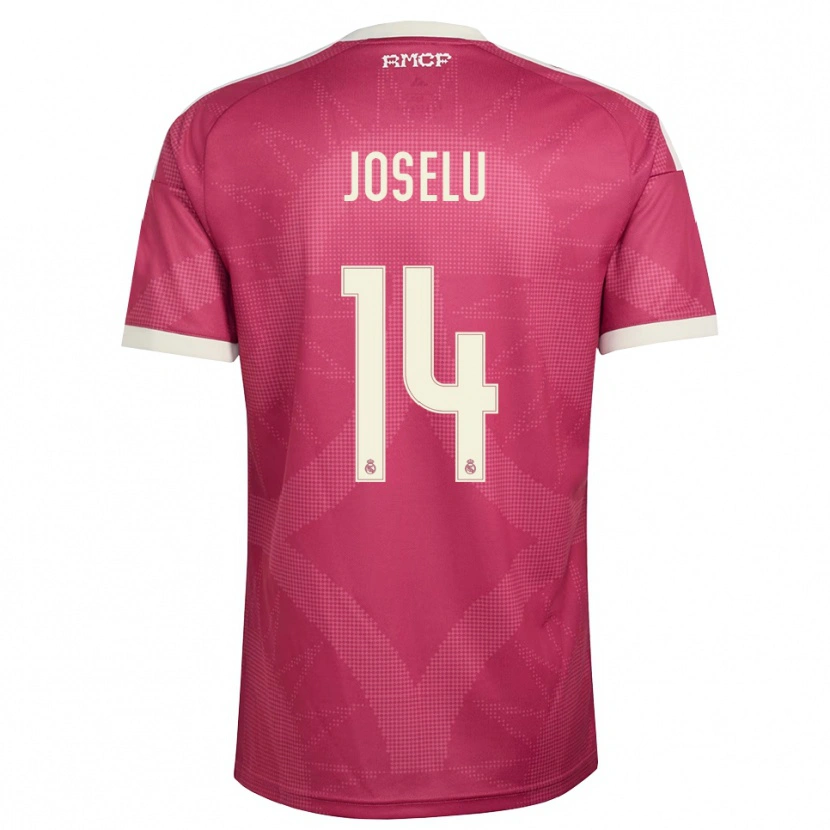 Danxen Damen Joselu #14 Blassviolett Rot Weiß Ausweichtrikot Trikot 2026/27 T-Shirt Schweiz