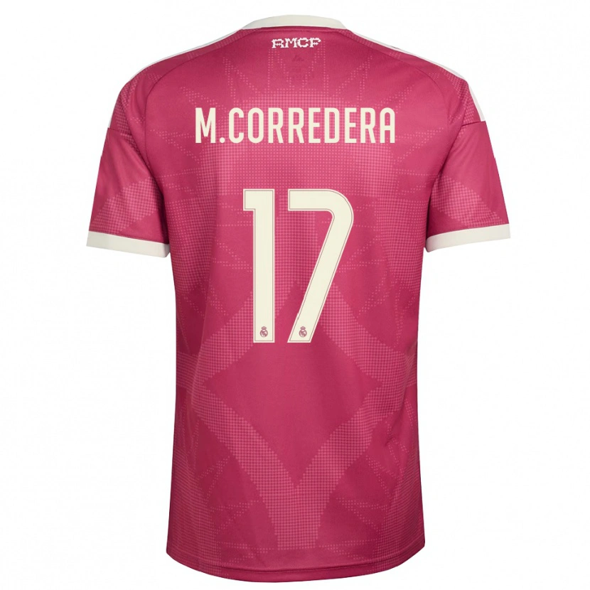 Danxen Damen Marta Corredera #17 Blassviolett Rot Weiß Ausweichtrikot Trikot 2026/27 T-Shirt Schweiz