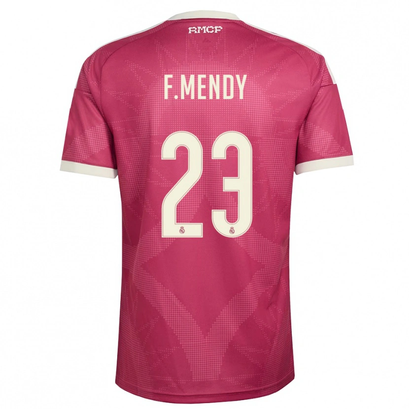 Danxen Damen Ferland Mendy #23 Blassviolett Rot Weiß Ausweichtrikot Trikot 2026/27 T-Shirt Schweiz