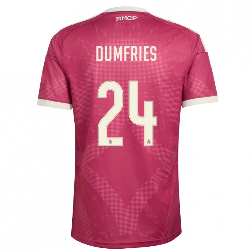 Danxen Damen Denzel Dumfries #24 Blassviolett Rot Weiß Ausweichtrikot Trikot 2026/27 T-Shirt Schweiz