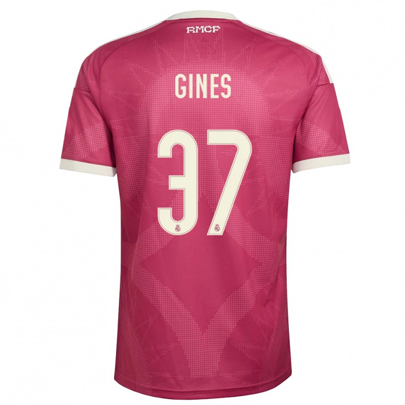 Danxen Damen Álvaro Ginés #37 Blassviolett Rot Weiß Ausweichtrikot Trikot 2026/27 T-Shirt Schweiz