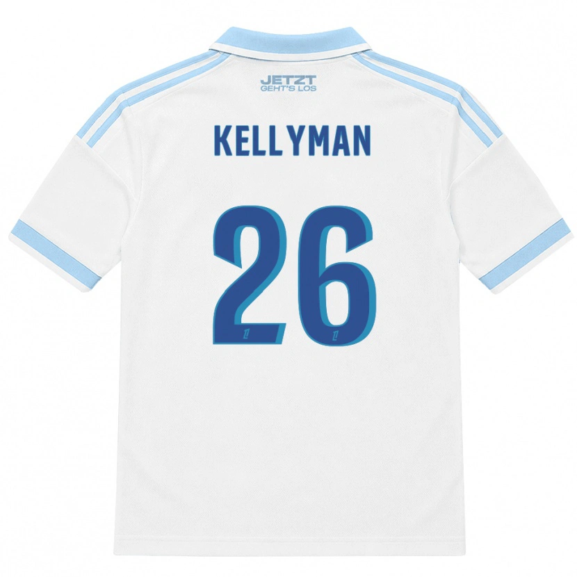 Danxen Kinder Omari Kellyman #26 Hellblau Weiß Rot Auswärtstrikot Trikot 2026/27 T-Shirt Schweiz