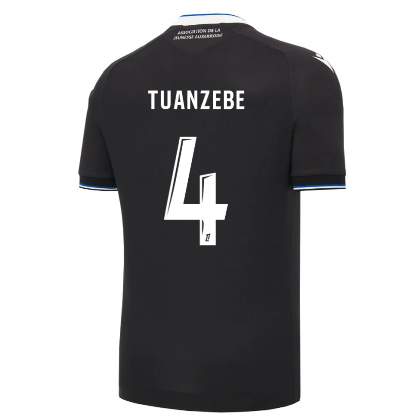 Danxen Kinder Axel Tuanzebe #4 Schwarz Blau Weiß Auswärtstrikot Trikot 2026/27 T-Shirt Schweiz