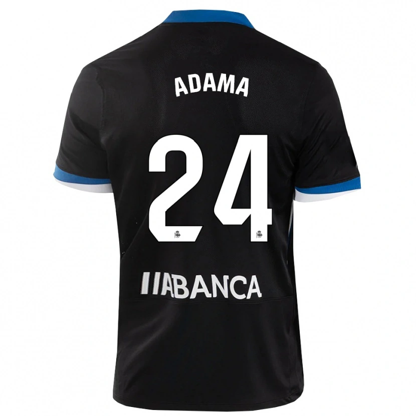 Danxen Kinder Adama Traoré #24 Schwarz Blau Weiß Auswärtstrikot Trikot 2026/27 T-Shirt Schweiz