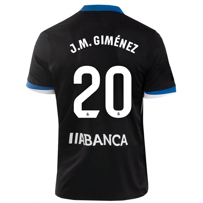 Danxen Kinder José María Giménez #20 Schwarz Blau Weiß Auswärtstrikot Trikot 2026/27 T-Shirt Schweiz