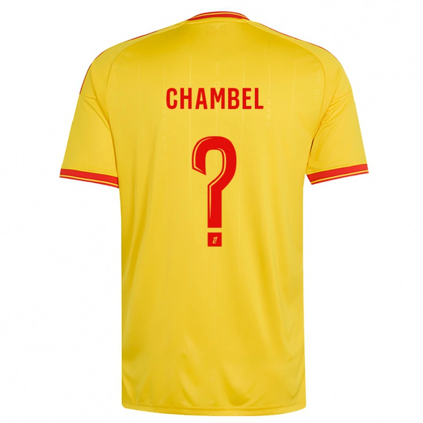 Danxen Kinder Djibril Chambel #0 Gold Orange Rot Heimtrikot Trikot 2026/27 T-Shirt Schweiz