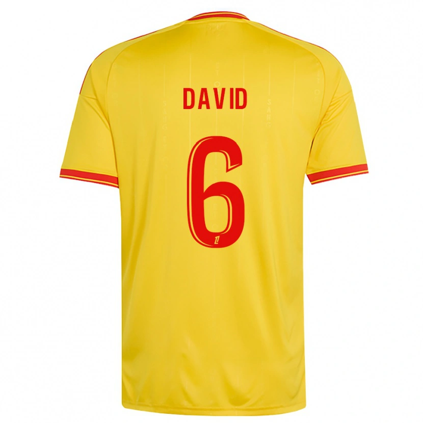 Danxen Kinder Tess David #6 Gold Orange Rot Heimtrikot Trikot 2026/27 T-Shirt Schweiz