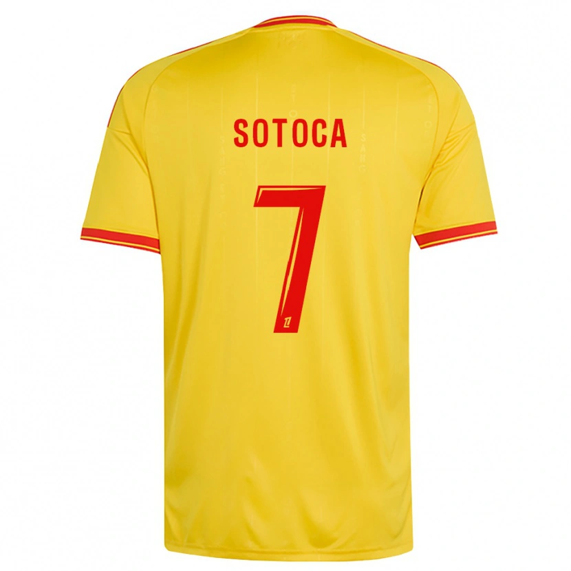 Danxen Kinder Florian Sotoca #7 Gold Orange Rot Heimtrikot Trikot 2026/27 T-Shirt Schweiz