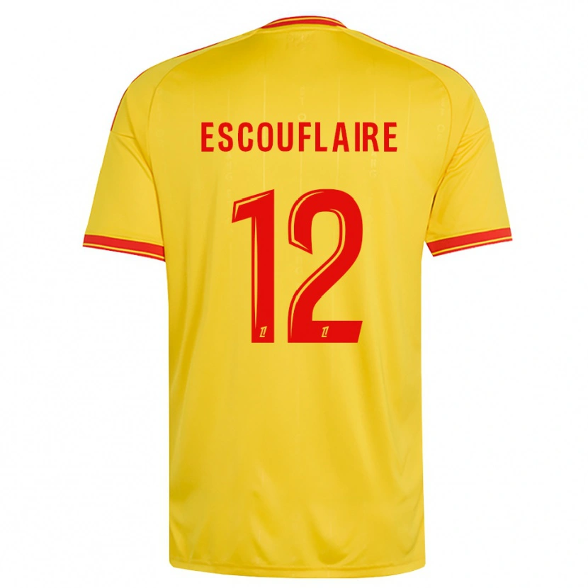 Danxen Kinder Mattéo Escouflaire #12 Gold Orange Rot Heimtrikot Trikot 2026/27 T-Shirt Schweiz