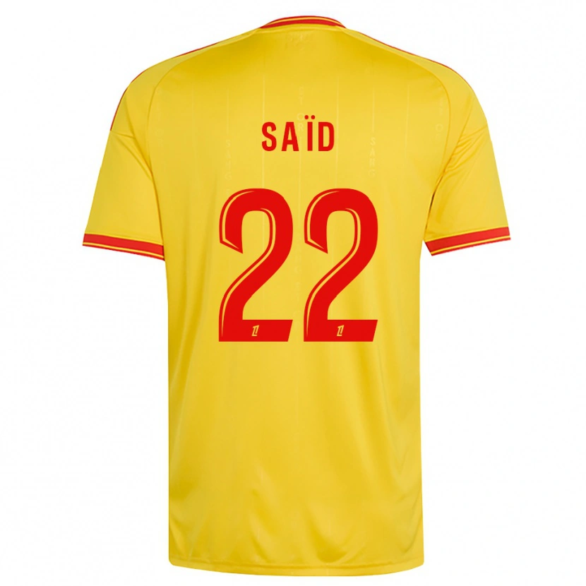 Danxen Kinder Wesley Saïd #22 Gold Orange Rot Heimtrikot Trikot 2026/27 T-Shirt Schweiz