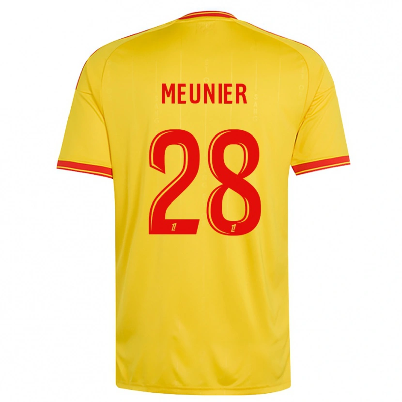 Danxen Kinder Jennifer Meunier #28 Gold Orange Rot Heimtrikot Trikot 2026/27 T-Shirt Schweiz