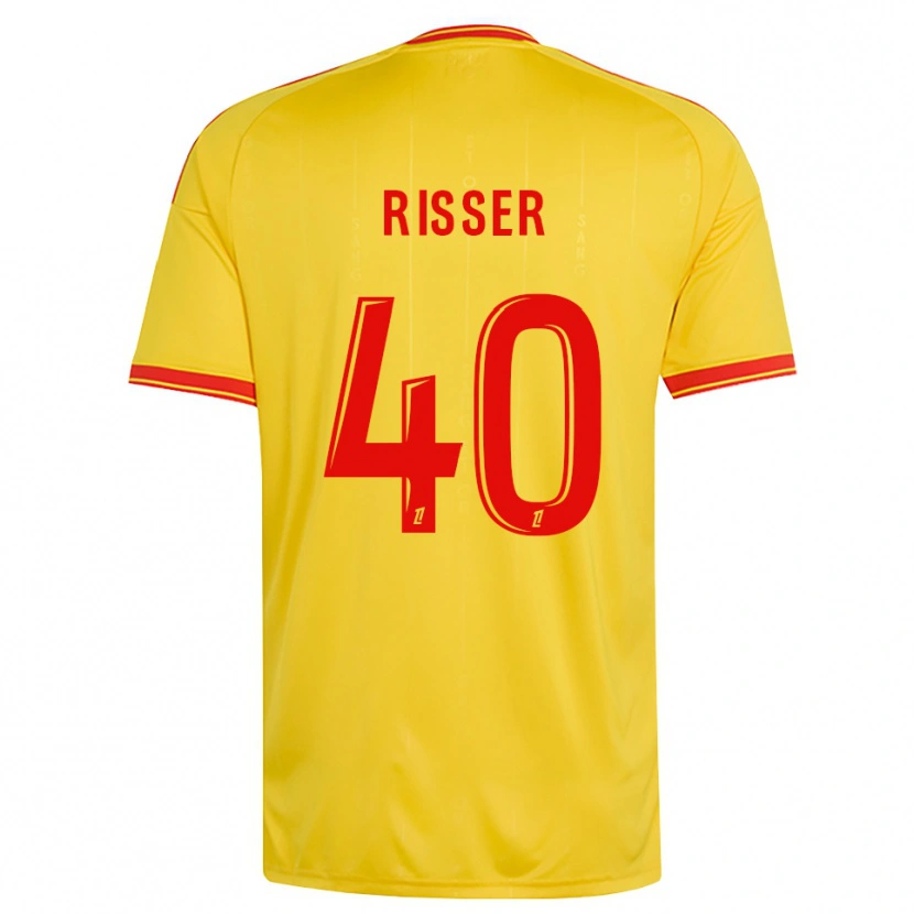 Danxen Kinder Robin Risser #40 Gold Orange Rot Heimtrikot Trikot 2026/27 T-Shirt Schweiz