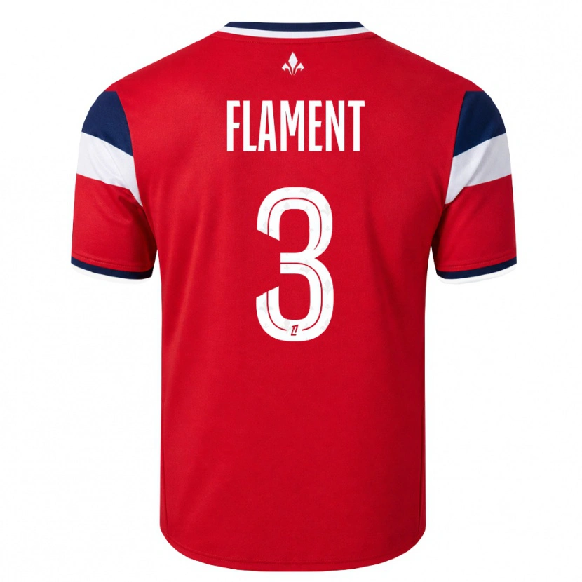 Danxen Kinder Corentin Flament #3 Rot Weiß Königsblau Heimtrikot Trikot 2026/27 T-Shirt Schweiz