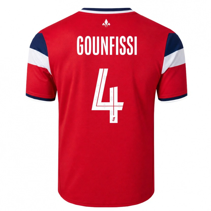 Danxen Kinder Mouad Gounfissi #4 Rot Weiß Königsblau Heimtrikot Trikot 2026/27 T-Shirt Schweiz