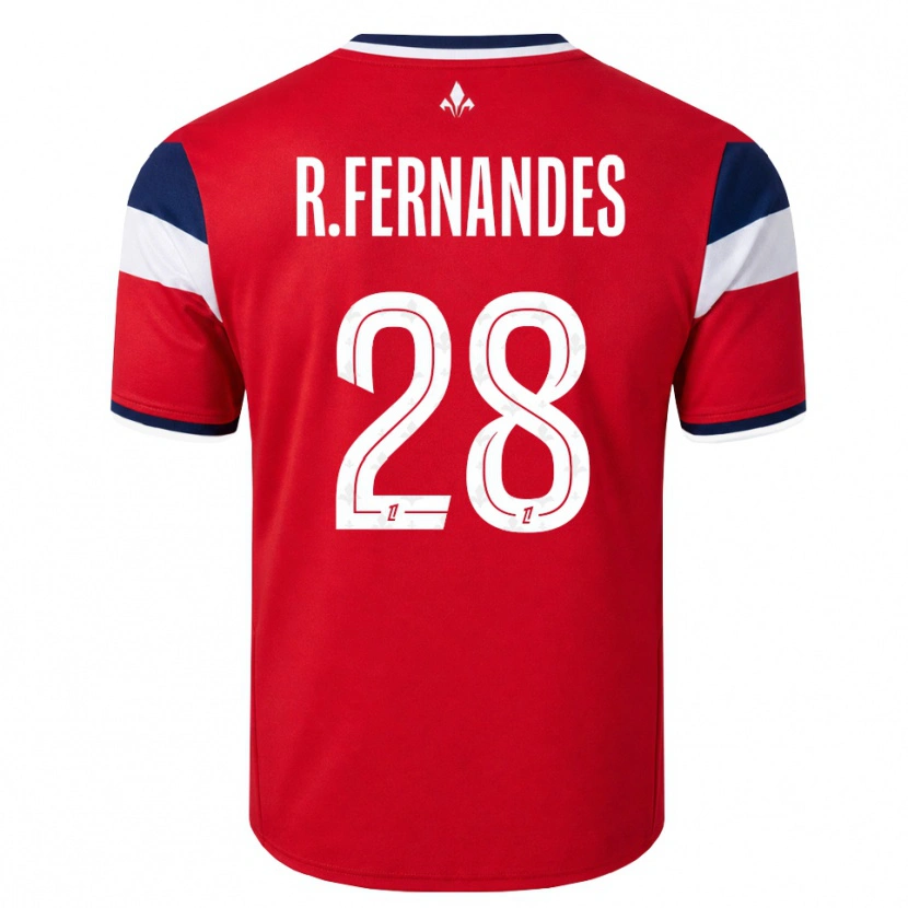 Danxen Kinder Rafael Fernandes #28 Rot Weiß Königsblau Heimtrikot Trikot 2026/27 T-Shirt Schweiz