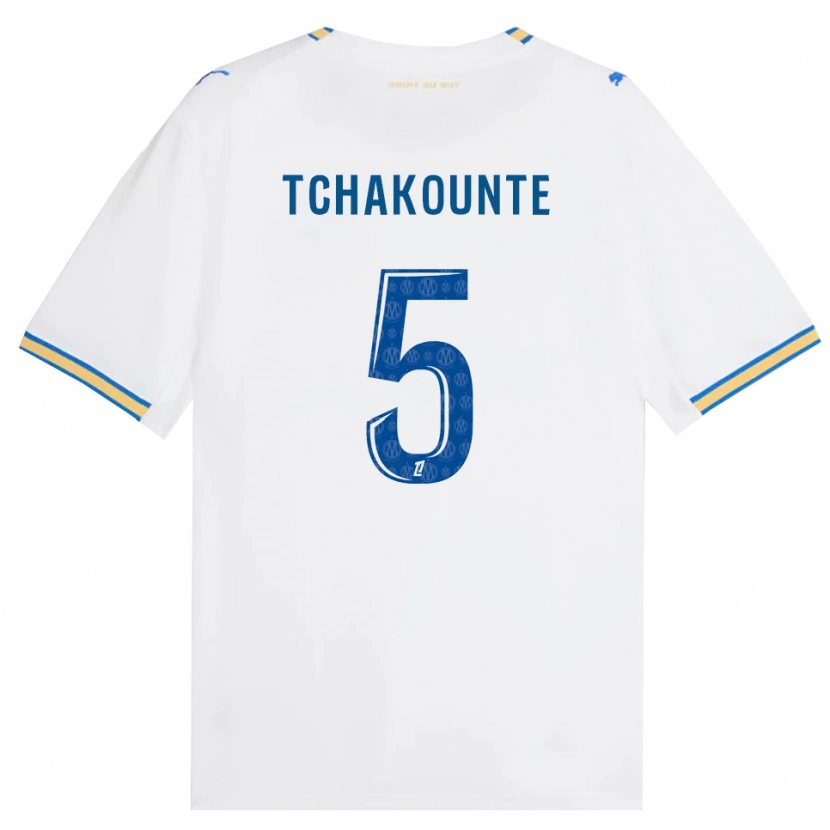 Danxen Kinder Annaëlle Tchakounté #5 Dodgerblau Weiß Heimtrikot Trikot 2026/27 T-Shirt Schweiz