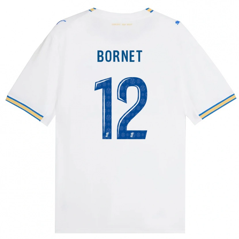 Danxen Kinder Camille Bornet #12 Dodgerblau Weiß Heimtrikot Trikot 2026/27 T-Shirt Schweiz