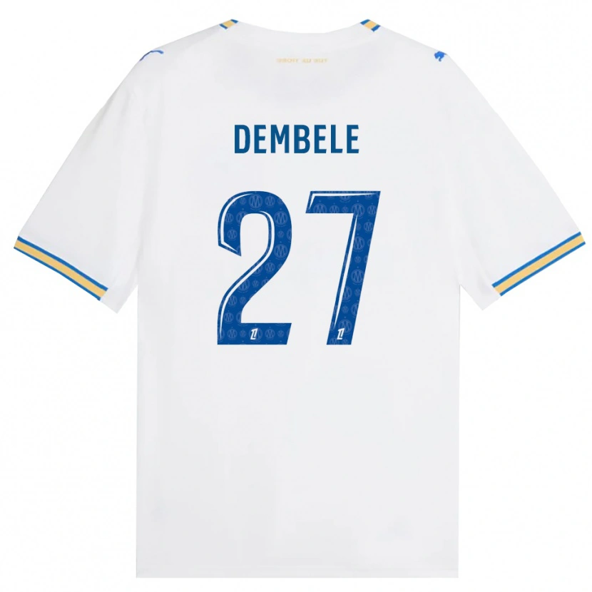 Danxen Kinder Coumba Dembélé #27 Dodgerblau Weiß Heimtrikot Trikot 2026/27 T-Shirt Schweiz