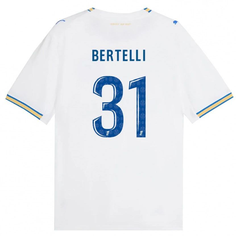 Danxen Kinder Ugo Bertelli #31 Dodgerblau Weiß Heimtrikot Trikot 2026/27 T-Shirt Schweiz