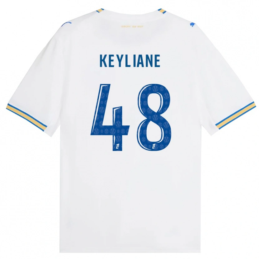 Danxen Kinder Keyliane Abdallah #48 Dodgerblau Weiß Heimtrikot Trikot 2026/27 T-Shirt Schweiz