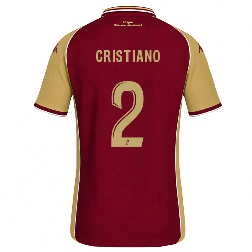 Danxen Kinder Cristiano De Castro Rolo #2 Goldrute Dunkelrot Heimtrikot Trikot 2026/27 T-Shirt Schweiz