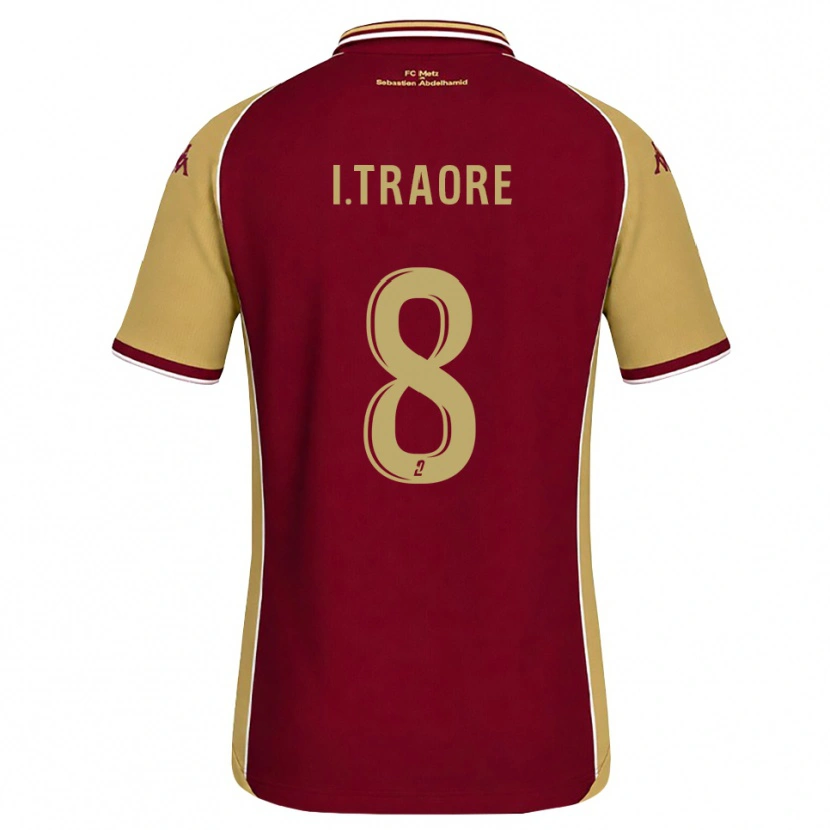 Danxen Kinder Ismaël Traoré #8 Goldrute Dunkelrot Heimtrikot Trikot 2026/27 T-Shirt Schweiz