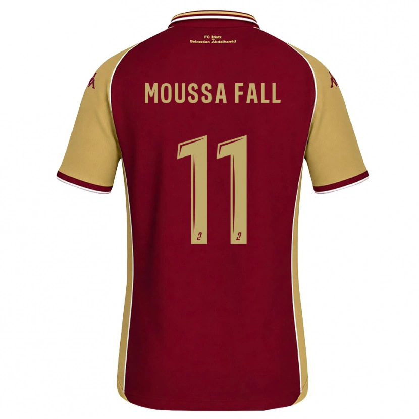 Danxen Kinder Pape Moussa Fall #11 Goldrute Dunkelrot Heimtrikot Trikot 2026/27 T-Shirt Schweiz
