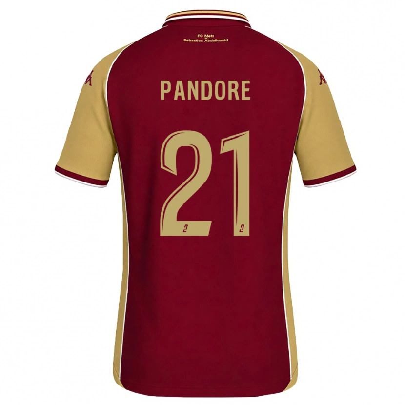 Danxen Kinder Jahyann Pandore #21 Goldrute Dunkelrot Heimtrikot Trikot 2026/27 T-Shirt Schweiz
