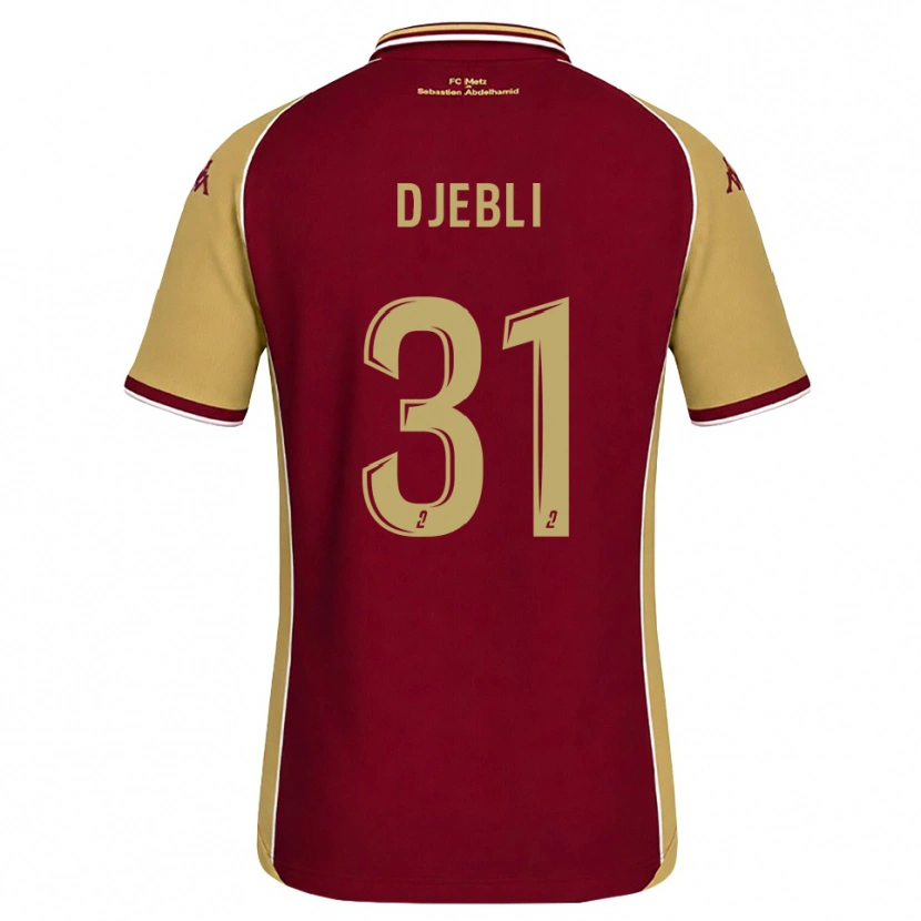 Danxen Kinder Assia Djebli #31 Goldrute Dunkelrot Heimtrikot Trikot 2026/27 T-Shirt Schweiz