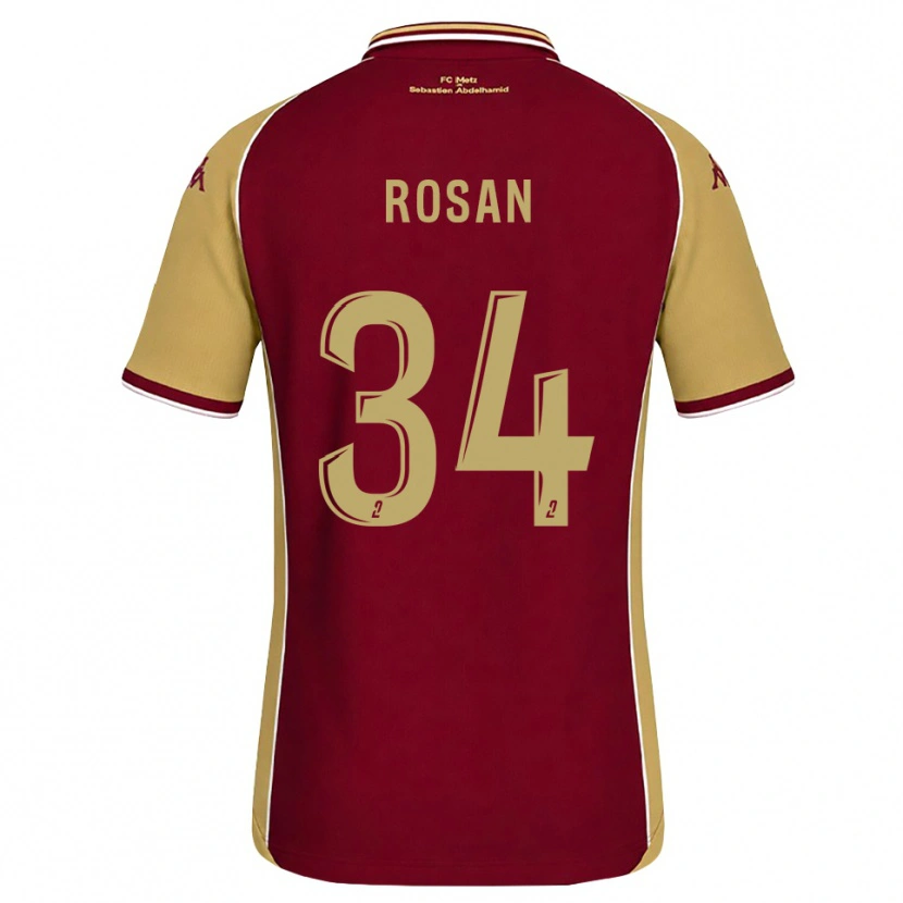 Danxen Kinder Kaylia Rosan #34 Goldrute Dunkelrot Heimtrikot Trikot 2026/27 T-Shirt Schweiz